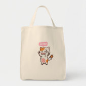 Gefrustreerd schattig kattenontwerp | bestel nu tote bag (Voorkant)