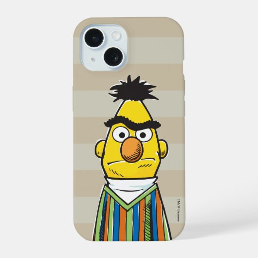 Gefrustreerde Bert iPhone 15 Hoesje (Achterkant)