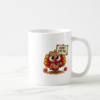 Gefrustreerde kalkoen met bordje - Eet me niet! Th Koffiemok