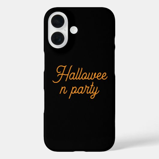 Geft Zwarte iPhone hoezen16 halloweenfeest Case-Mate iPhone Case (Achterkant)