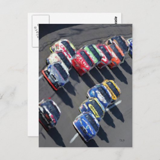 Gegaan het Rennen Briefkaart (Voorkant / Achterkant)