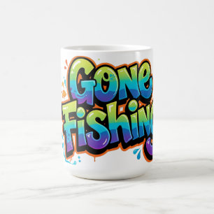 Gegaan Vissen Funny Regenboog Cartoon Cadeau voor  Koffiemok