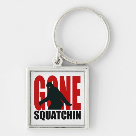 Gegaane Squatchin (Rood & Zwart) Sleutelhanger (Voorkant)