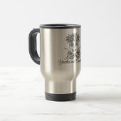 Gegaasde en gevaarlijke "Sugared Travel Coffee Mug Reisbeker (Voorkant links)