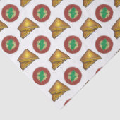 Gegaasde kaaskaas Sandwich Tomato Soup Foodie Tissuepapier (Detail)