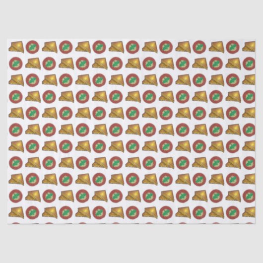 Gegaasde kaaskaas Sandwich Tomato Soup Foodie Tissuepapier (Voorkant)