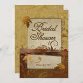 Gegalanceerd herfstgoud Vrijgezellenfeest Kaart (Voorkant / Achterkant)