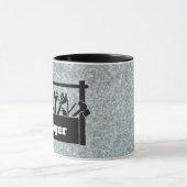 Gegalvaniseerd metaal met toolbox gepersonaliseerd mok (Midden)