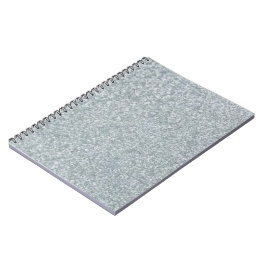 Gegalvaniseerde metalen uitstraling notitieboek