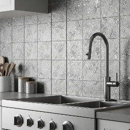 Gegalvaniseerde metalen uitstraling tegeltje