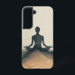 Gegane Zen Flow telefoonhoesje Samsung Galaxy Hoesje<br><div class="desc">Een vredige figuur zit geaard in meditatie,  omringd door zachte neutrale tonen - perfect voor het creëren van een rustige en gecentreerde energie.</div>