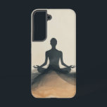 Gegane Zen Flow telefoonhoesje Samsung Galaxy Hoesje<br><div class="desc">Een vredige figuur zit geaard in meditatie,  omringd door zachte neutrale tonen - perfect voor het creëren van een rustige en gecentreerde energie.</div>