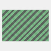 Gegarandeerd geruit groen bruin grijs inpakpapier vel (Voorkant)