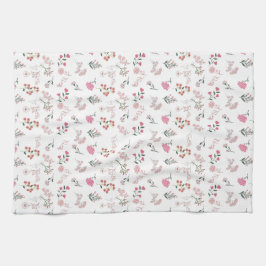 Gegarandeerde Delicate Bloem in Patroon Keuken Han Theedoek