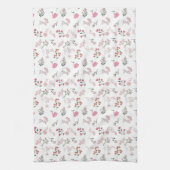 Gegarandeerde Delicate Bloem in Patroon Keuken Han Theedoek (Verticaal)