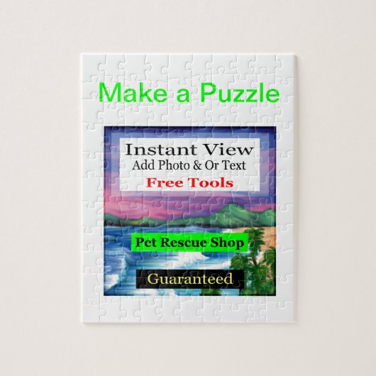 Gegarandeerde fotogoederen legpuzzel (Verticaal)