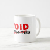 Gegarandeerde garantie Funny Mug Koffiemok (Voorkant rechts)