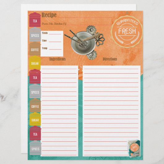 Gegarandeerde invulling verse invulling (Voorkant / Achterkant)