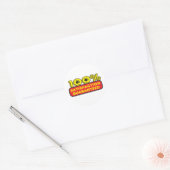 gegarandeerde tevredenheid ronde sticker (Envelop)