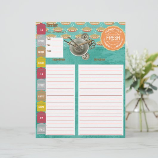 Gegarandeerde verse recepten (Staand voorkant)