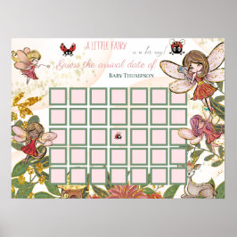 Gegastreerde, vieze Whimsical Ladybug Raad Vervald Poster