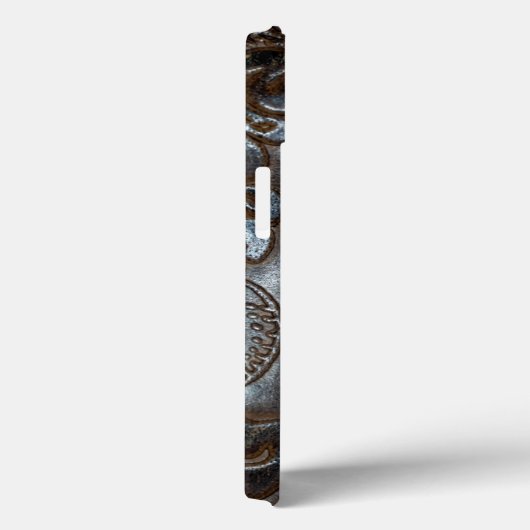  gegaufreerd bruin leder Case-Mate iPhone case (Achterkant / Rechts)