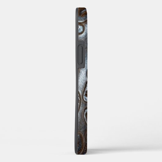 gegaufreerd bruin leder Case-Mate iPhone case (Achterkant / Rechts)