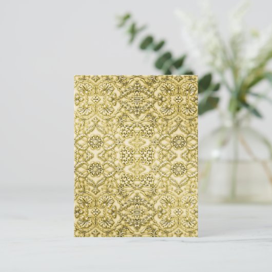  gegaufreerd metalen flessenontwerp briefkaart (Staand voorkant)