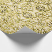  gegaufreerd metalen flessenontwerp cadeaupapier (Hoek)