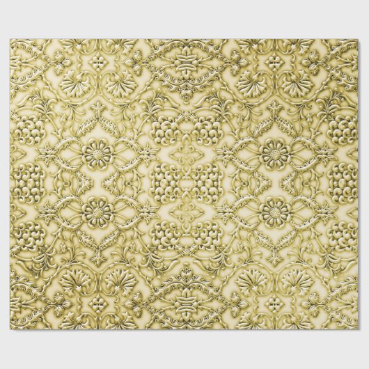  gegaufreerd metalen flessenontwerp cadeaupapier (Vlak)