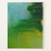 Gegelueerde groene inkten planner (Achterkant)