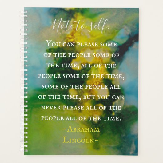 Gegelueerde groene inkten planner (Voorkant)