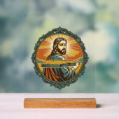 Gegeneerde Jezus Vallend Plat Oppervlak Openbare K Acryl Bord (Neutraal)