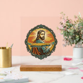 Gegeneerde Jezus Vallend Plat Oppervlak Openbare K Acryl Bord (Huwelijk)