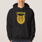 Gegenereerde hipster Pineapple Freethinker New age Hoodie (Voorkant)