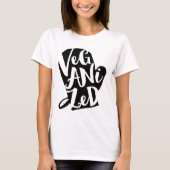 Gegenereerde op de achtergrond van de Vegan Kleur T-shirt (Voorkant)