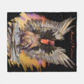 Gegenereerde wijnbouw fleece deken (Voorkant (Horizontaal))