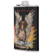 Gegenereerde wijnbouw heupfles (Links)