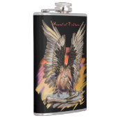 Gegenereerde wijnbouw heupfles (Rechts)