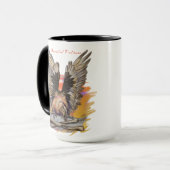 Gegenereerde wijnbouw mok (Voorkant links)