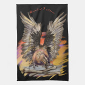 Gegenereerde wijnbouw theedoek (Verticaal)