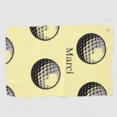 Gegersonaliseerde Golfbal Golfhanddoek (Horizontaal)