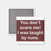 Gegeven door nonnen in donkerrood magneet (Voorkant / Achterkant)