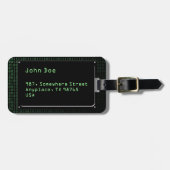 Gegevens Bagagelabel (Voorkant horizontaal)