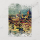 Gegevens betreffende de bruiloft Italië Florence Informatiekaartje (Achterkant)