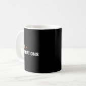 Gegevens boven aannames grappige tech analist wete koffiemok (Voorkant links)