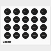 Gegevens boven aannames grappige tech analist wete ronde sticker (Vel)