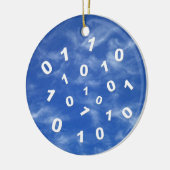 Gegevens cloud computing keramisch ornament (Links)
