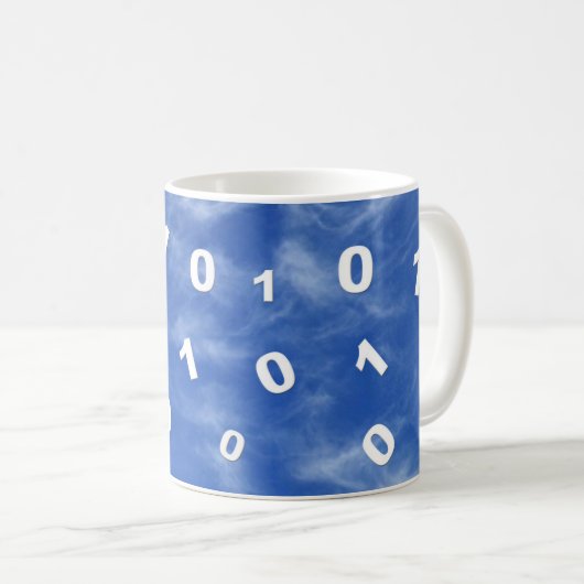 Gegevens cloud computing koffiemok (Voorkant rechts)