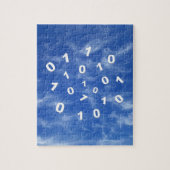 Gegevens cloud computing legpuzzel (Verticaal)